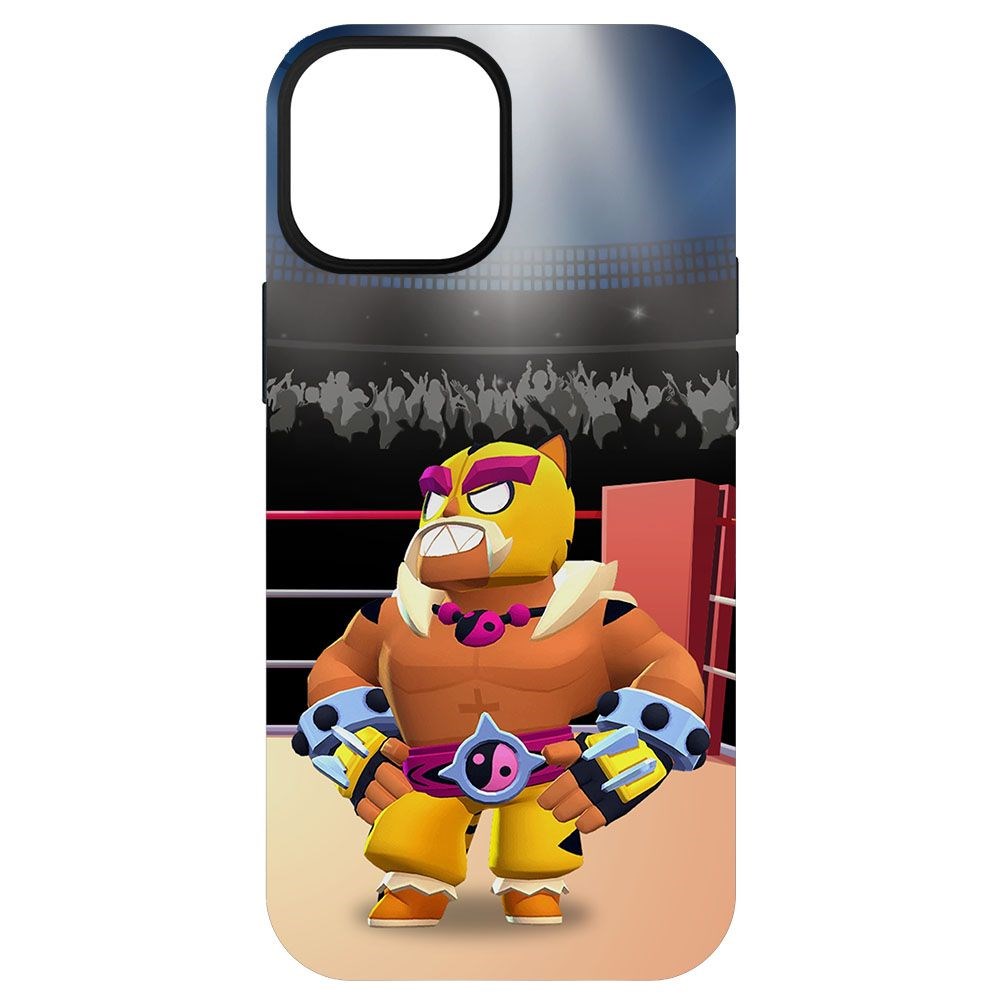 

Чехол-накладка Krutoff Софт Кейс Brawl Stars - Эль Тигро для iPhone 13 mini черный