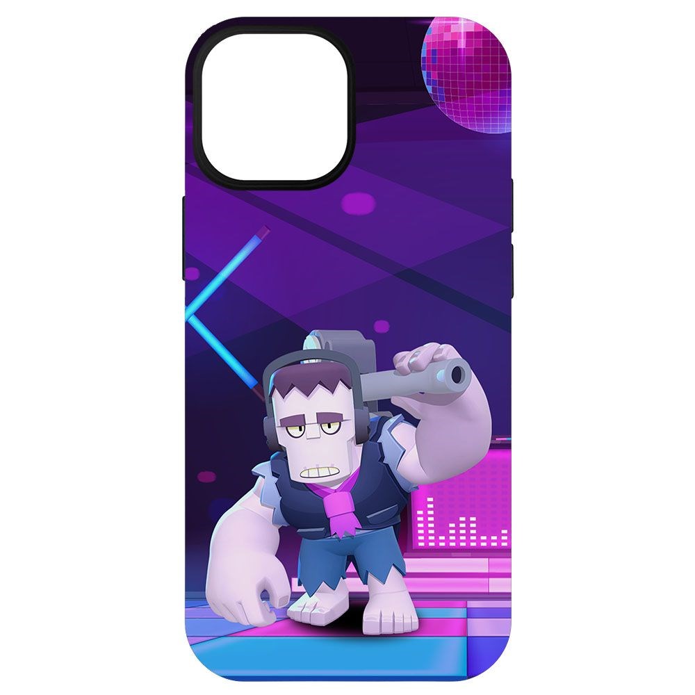 

Чехол-накладка Krutoff Софт Кейс Brawl Stars - Фрэнк для iPhone 13 mini черный