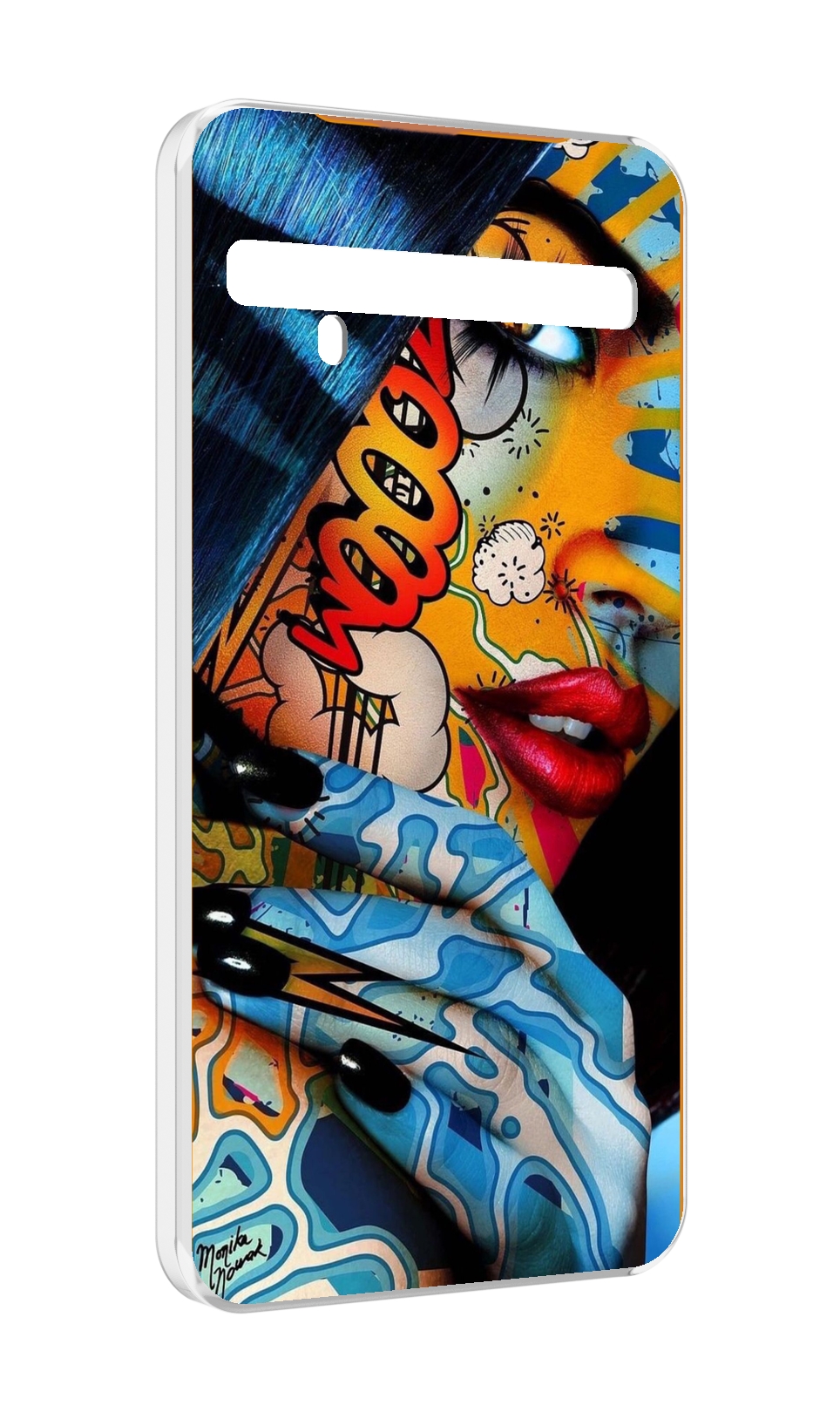 

Чехол MyPads девушка разрисованная краскам иженский для TCL 10 Pro / TCL 10 + Plus, Прозрачный, Tocco