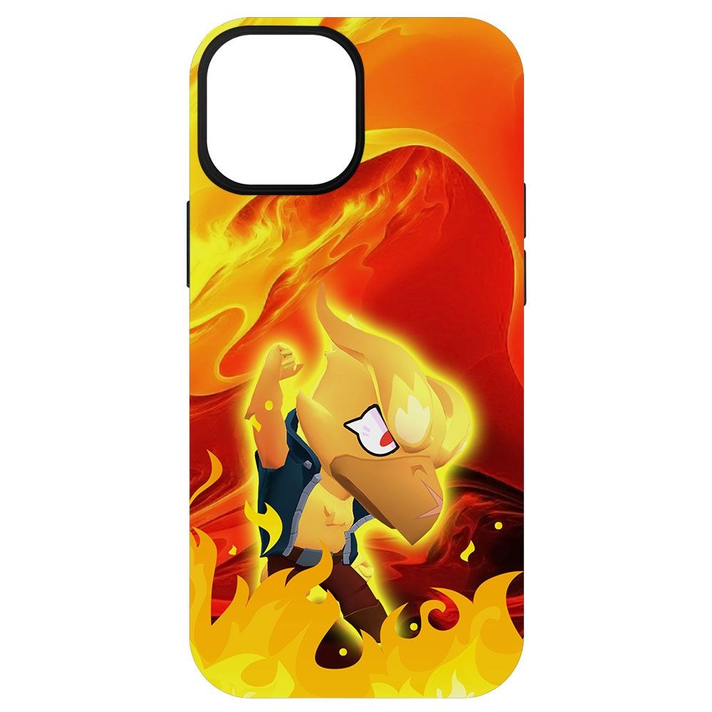 

Чехол-накладка Krutoff Софт Кейс Brawl Stars - Ворон-Феникс для iPhone 13 mini черный