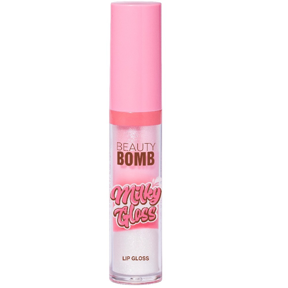 фото Блеск для губ beauty bomb milky gloss тон 01 strawberry cheesecake