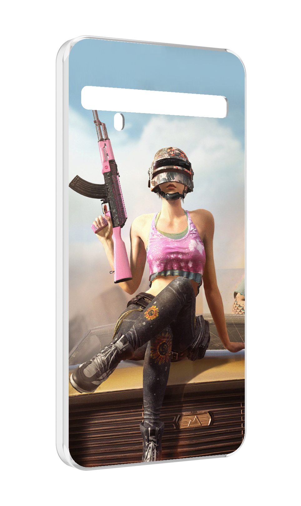 

Чехол MyPads девушка из PUBG для TCL 10 Pro / TCL 10 + Plus, Прозрачный, Tocco
