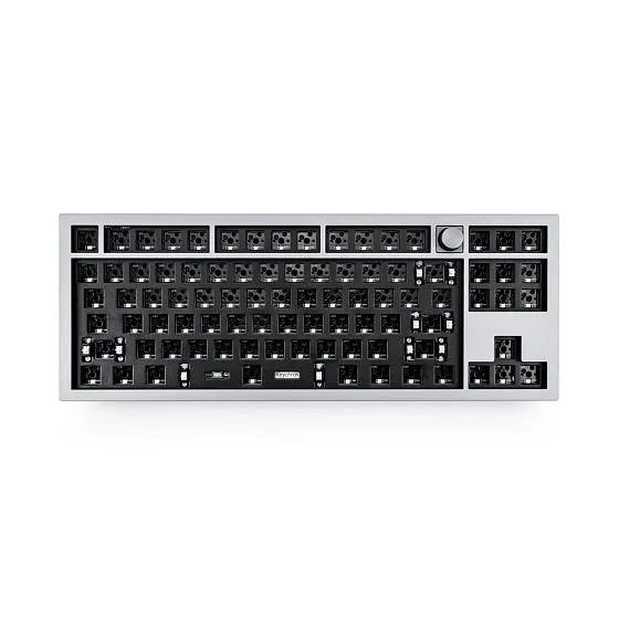 База для механической клавиатуры Keychron QMK Q3, TKL, ANSI Knob, RGB, Barebone Grey