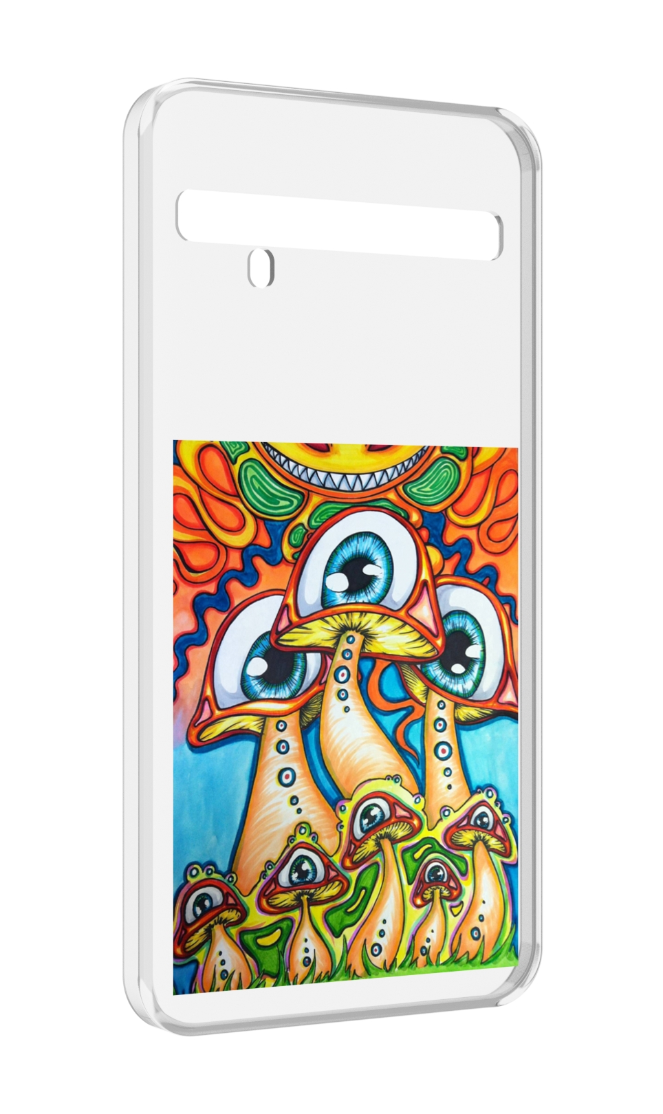 

Чехол MyPads грибы с глазами для TCL 10 Pro / TCL 10 + Plus, Прозрачный, Tocco