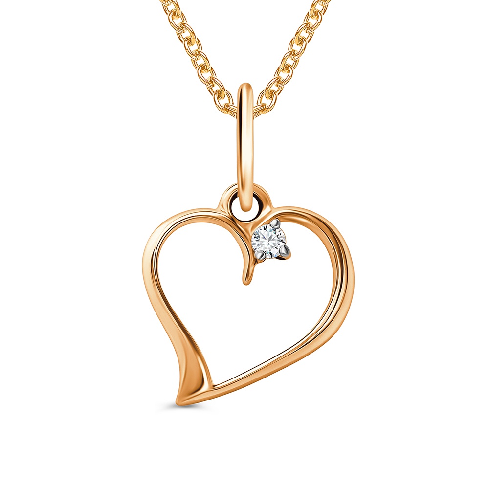 

Подвеска из золота 585Gold 303003029, фианит, 303003029