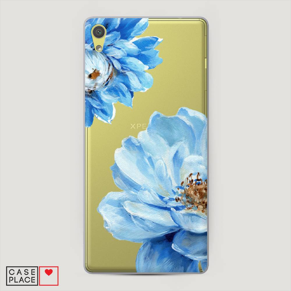 

Пластиковый чехол "Голубые клематисы" на Sony Xperia XA Ultra