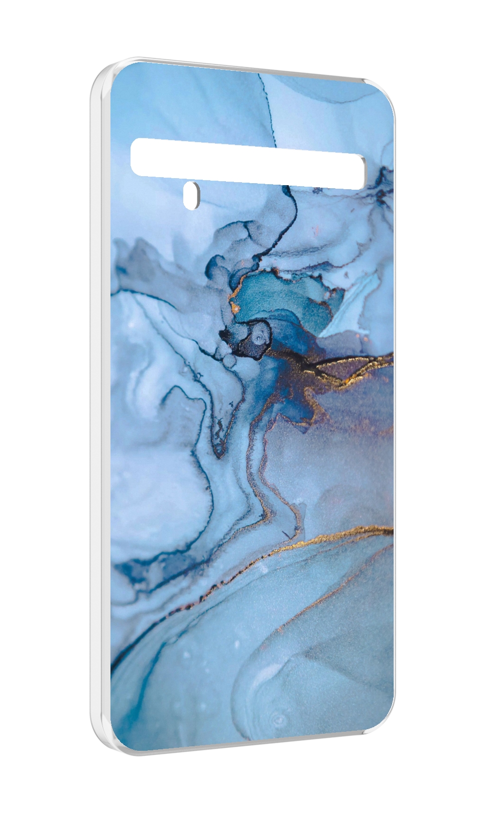 

Чехол MyPads голубой мрамор для TCL 10 Pro / TCL 10 + Plus, Прозрачный, Tocco