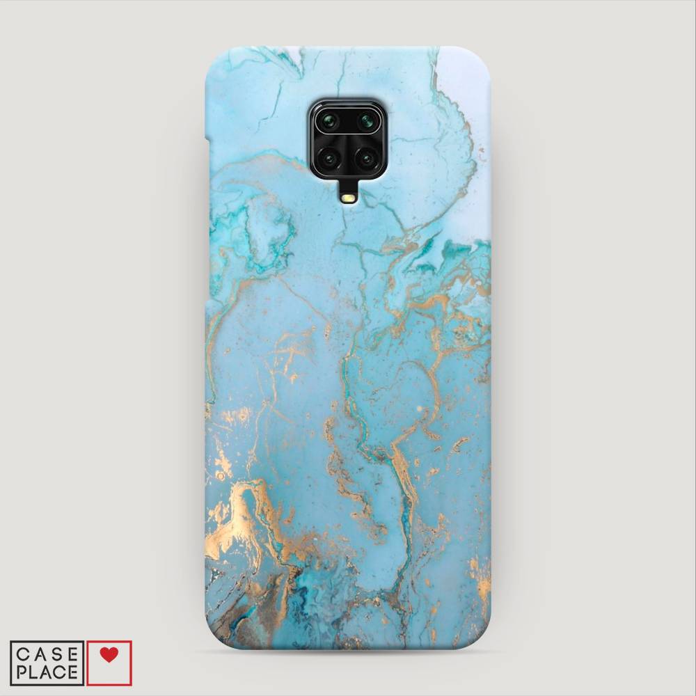 

Пластиковый чехол "Голубой мрамор рисунок" на Xiaomi Redmi Note 9 Pro, 38020-2