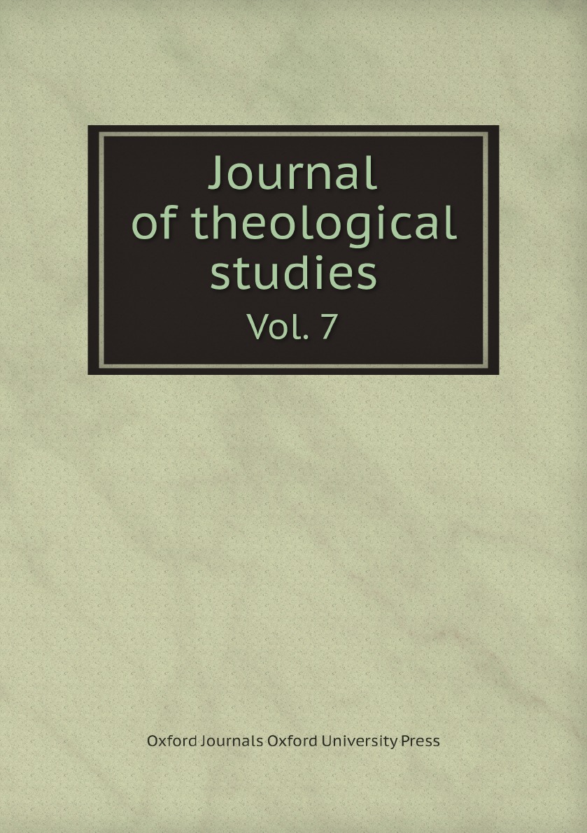 

Journal of theological studies