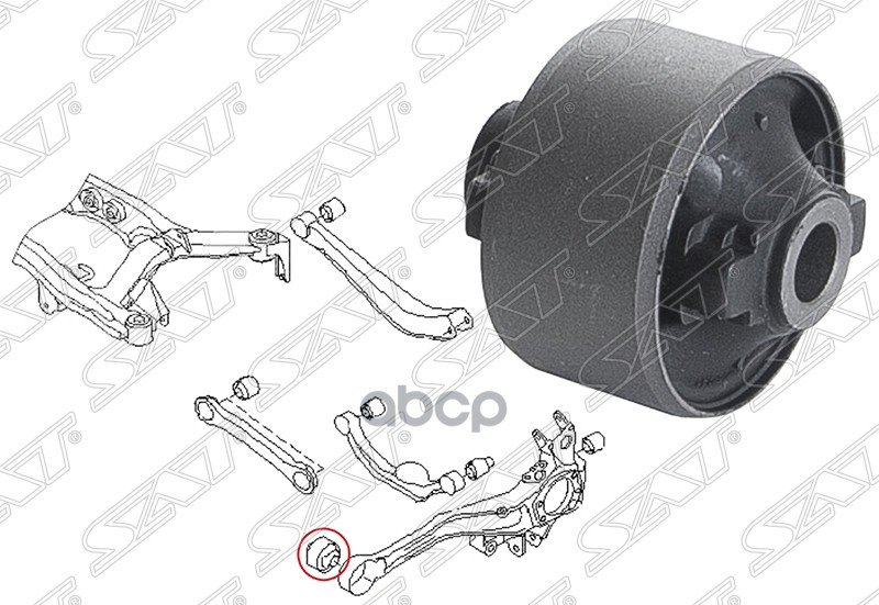 

Сайлентблок Задней Цапфы Subaru Legacy 1999-2009 Sat арт. ST-20254-AE050