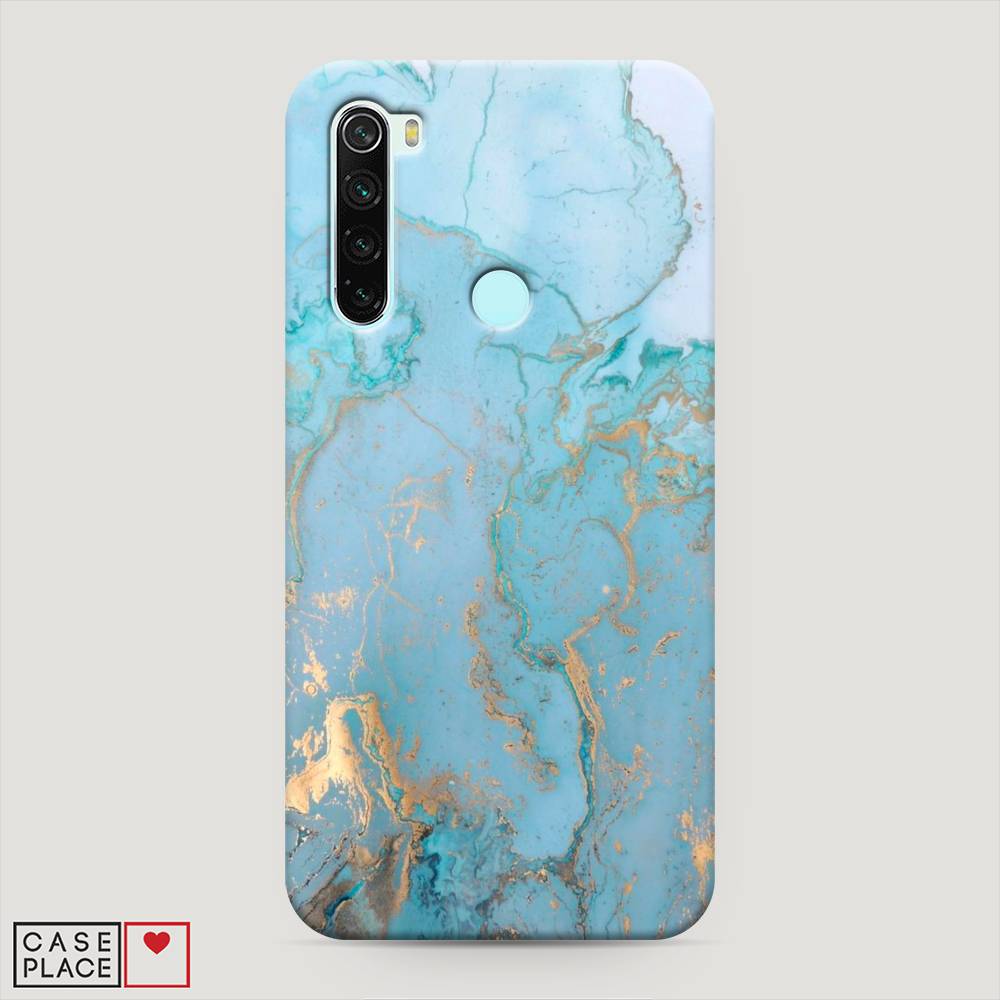 

Пластиковый чехол "Голубой мрамор рисунок" на Xiaomi Redmi Note 8, 36520-2