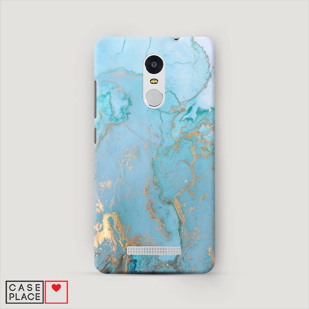 

Пластиковый чехол "Голубой мрамор рисунок" на Xiaomi Redmi Note 3