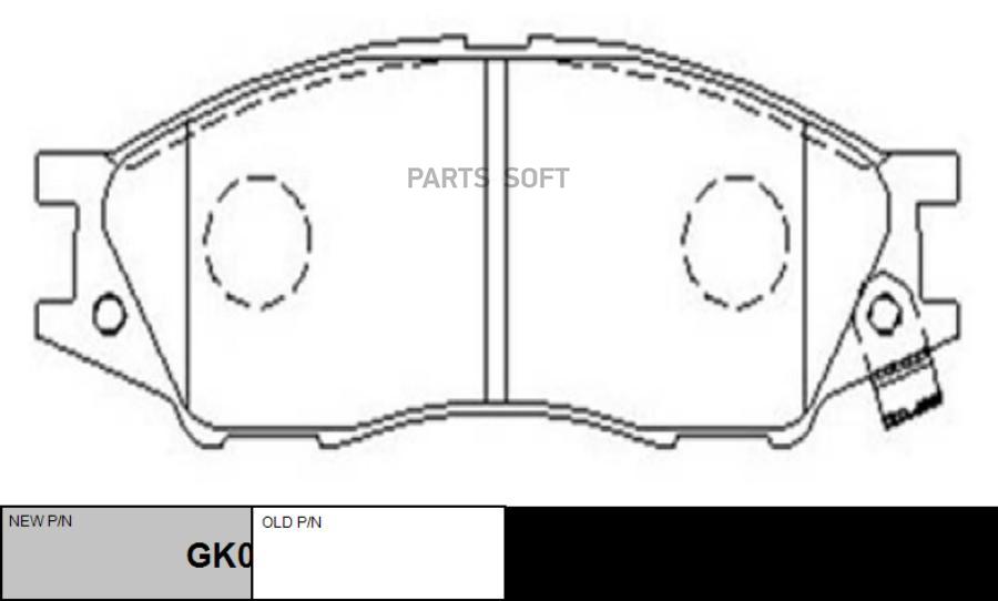 

Тормозные колодки Ctr gk0785