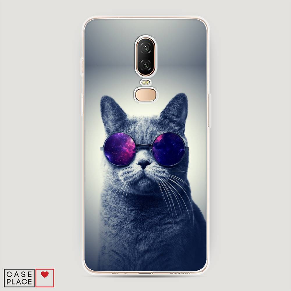 

Чехол Awog на OnePlus 6 / ВанПлас 6 "Космический кот", Красный, 150550-1