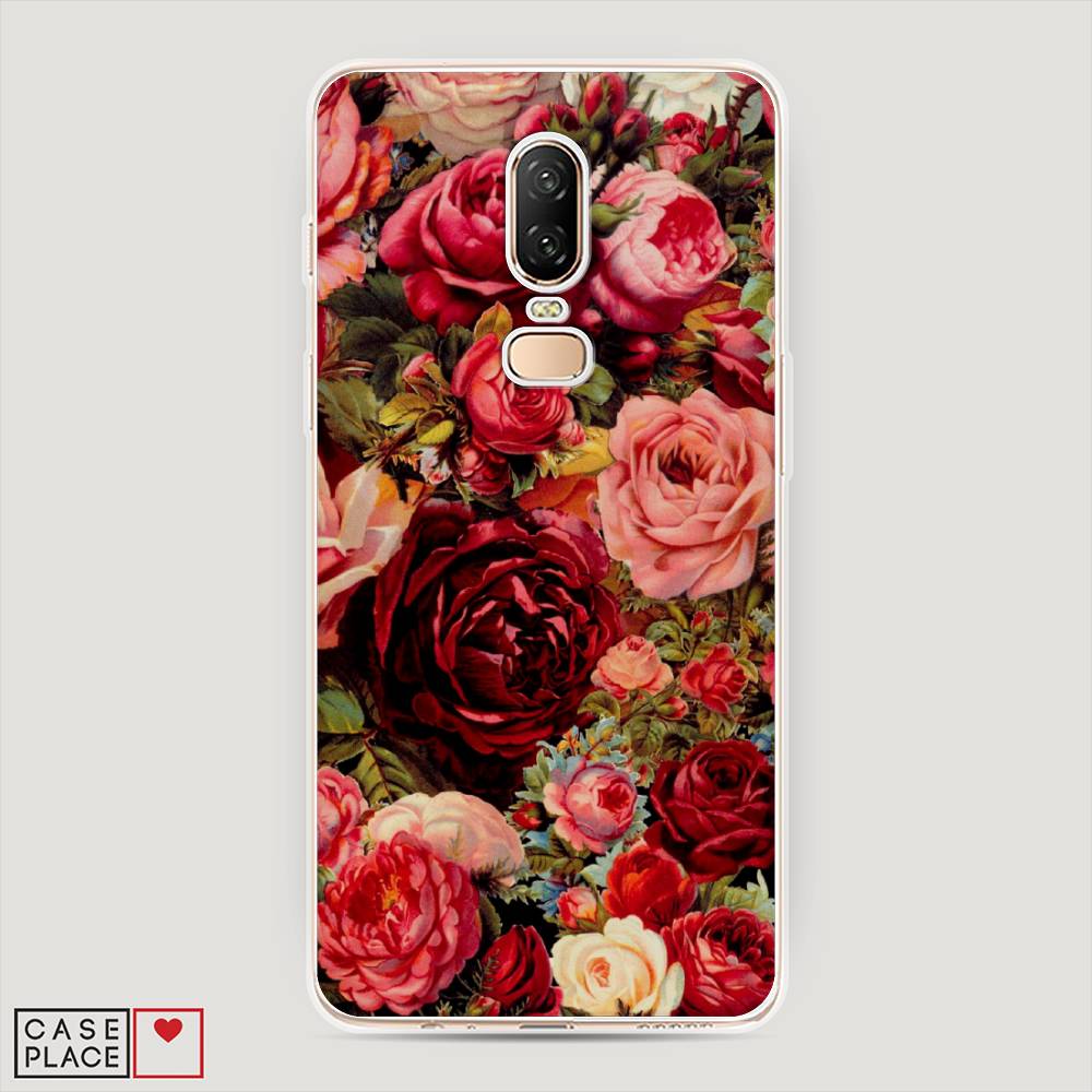 

Чехол Awog на OnePlus 6 / ВанПлас 6 "Розы винтажные", 150550-8