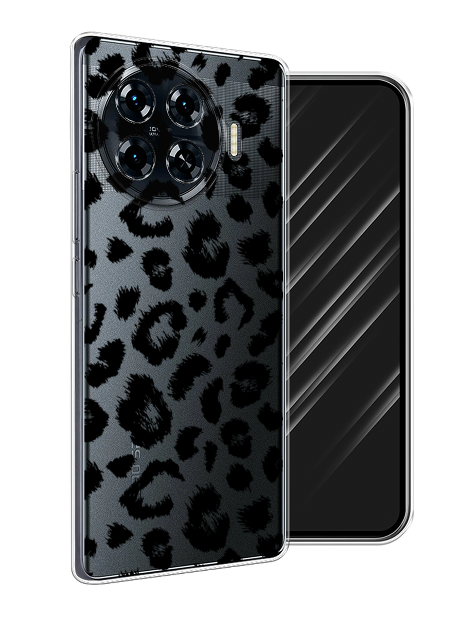 

Чехол Awog на Tecno Spark 20 Pro Plus "Окрас леопарда фон", Черный, 305050-1