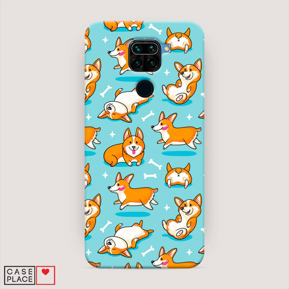 

Пластиковый чехол "Веселые корги" на Xiaomi Redmi 10X 4G, 38220-1