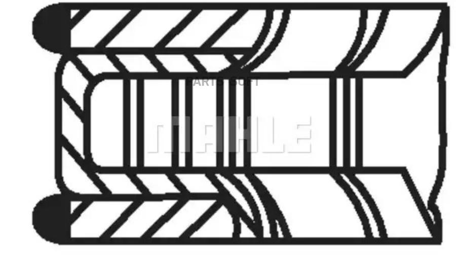 

Комплект поршневых колец Mahle/Knecht 60777N0