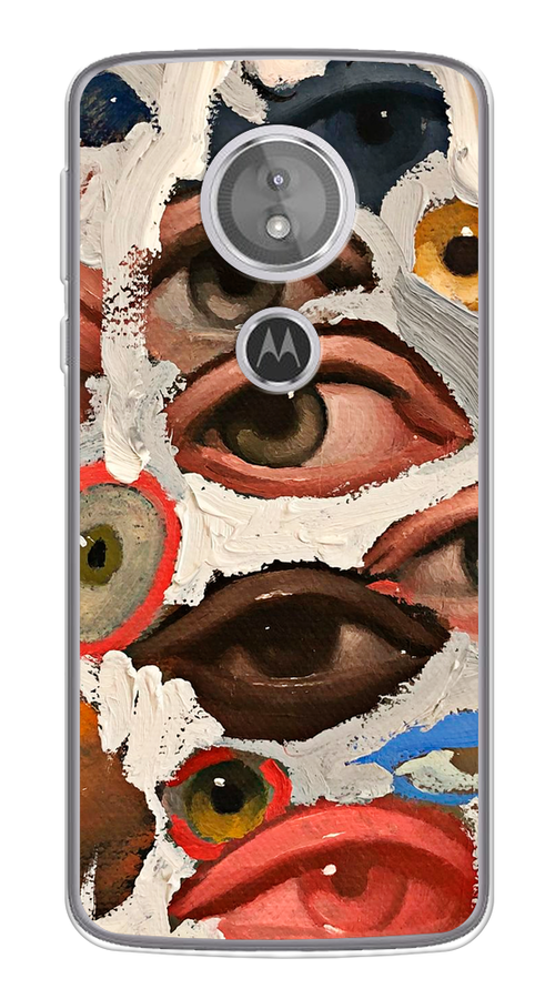 

Чехол Awog на Motorola Moto G6 Play / Моторола Мото G6 Плэй "Глаза масляная живопись", Разноцветный, 240950-7