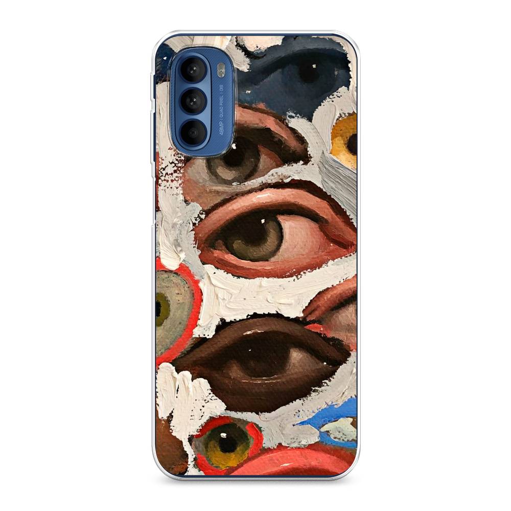 

Чехол Awog на Motorola Moto G31/G41 "Глаза масляная живопись", Разноцветный, 242550-7