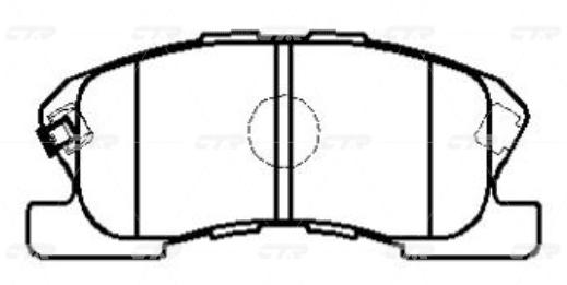 

Тормозные колодки Ctr gk0137