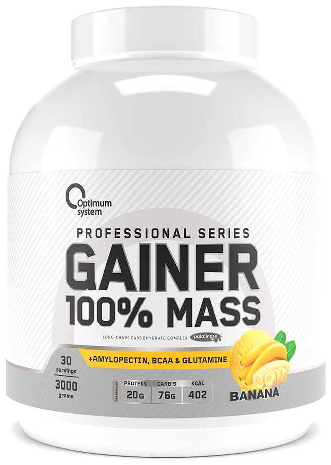 Optimum System Gainer 100% Mass 3000 г Банан