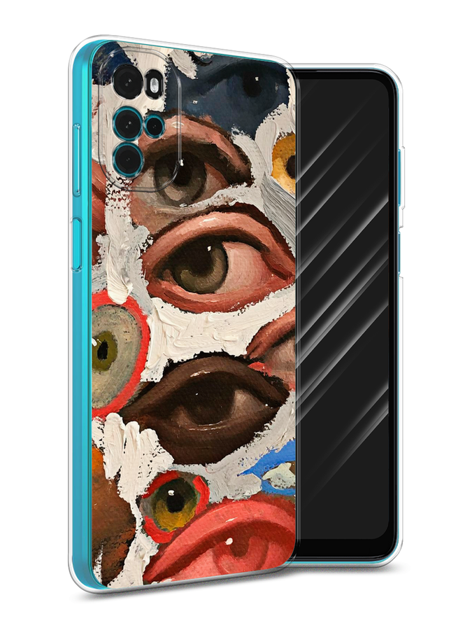 

Чехол Awog на Motorola Moto G22 "Глаза масляная живопись", Разноцветный, 243150-7
