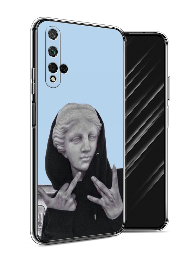 

Чехол Awog на Honor 20 "SWAG статуя", Голубой, 69550-9