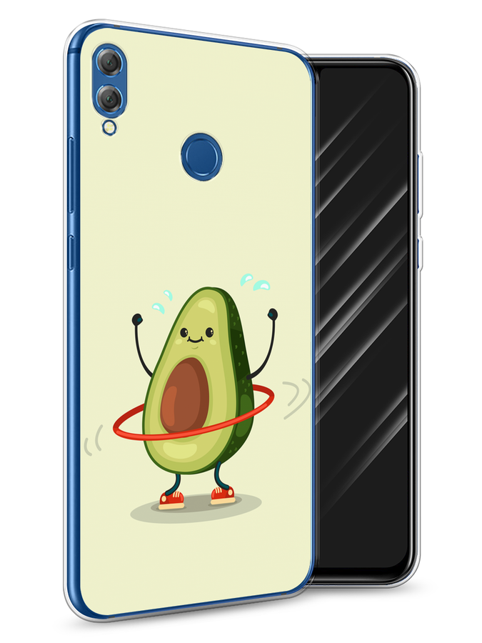 

Чехол Awog на Honor 8X "Авокадо с обручем", Бежевый, 66750-10
