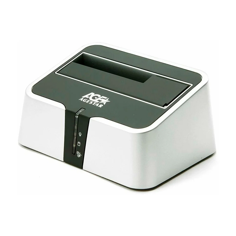 

Док-станция для HDD AgeStar 3CBT2-6G silver, Серебристый