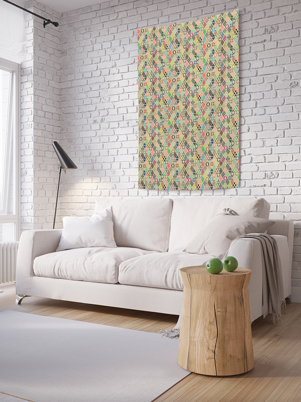 

Вертикальное фотопанно на стену JoyArty Геометрическая имитация этноса 100x150 см, Геометрическая имитация этноса