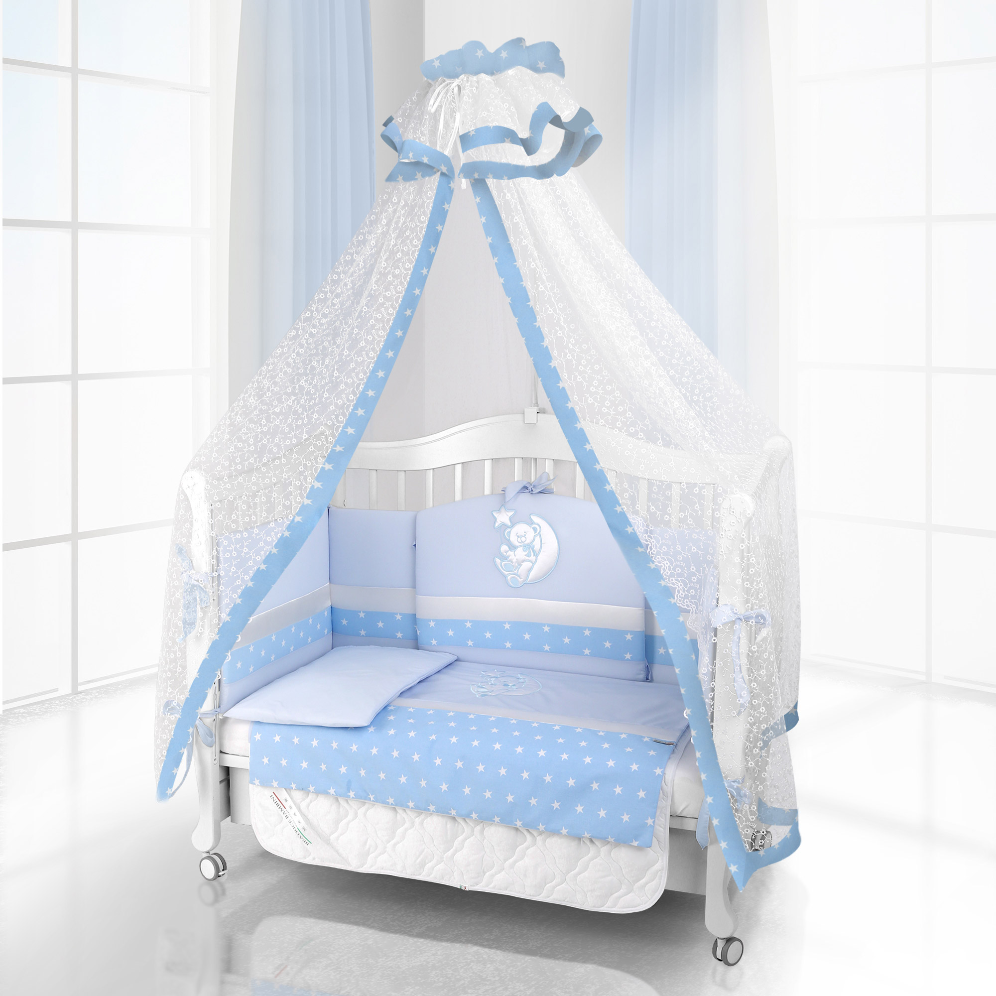 Комплект постельного белья Beatrice Bambini Unico Stella (125х65) (blu blu)