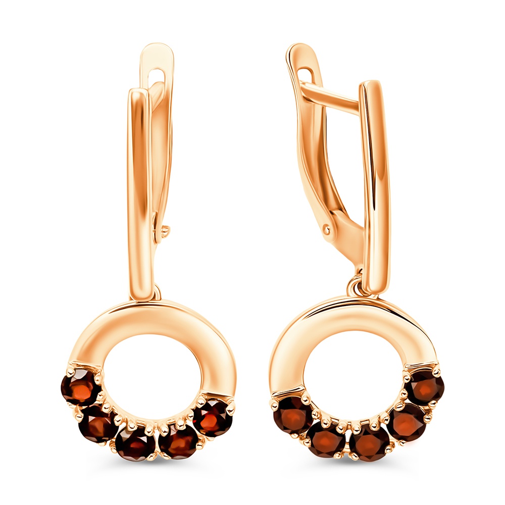 

Серьги из золота 585Gold 202010047, гранат, 202010047