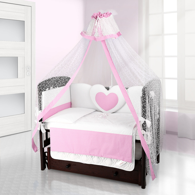 

Комплект постельного белья Beatrice Bambini Cuore Puntini (BIANCO ROSA)