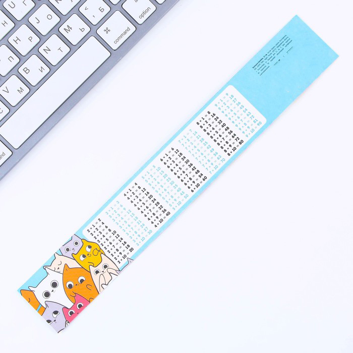 

Линейка-закладка ArtFox Кошки, картон, 25 см, 30 штук