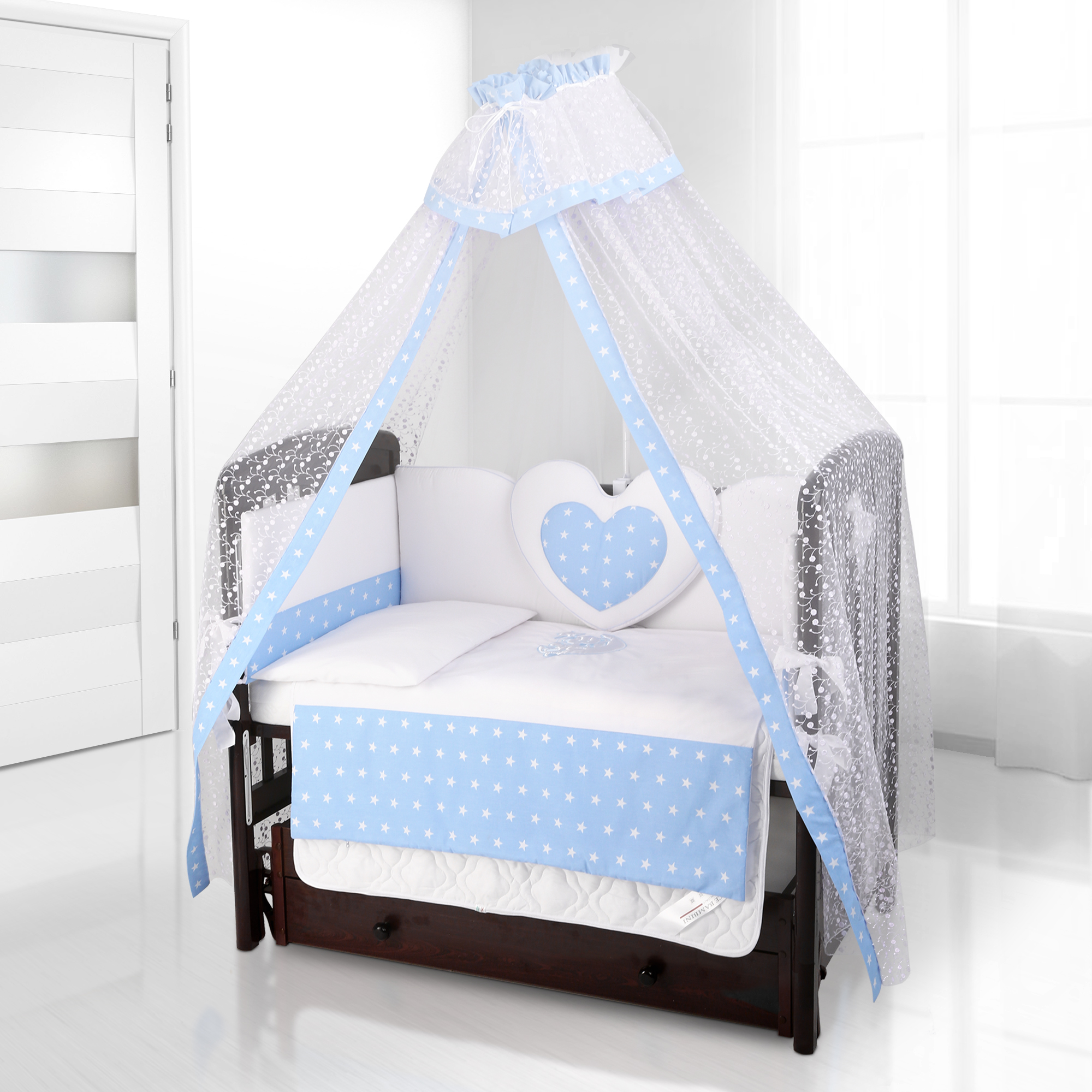 

Комплект постельного белья Beatrice Bambini Cuore Stella (BIANCO BLU)