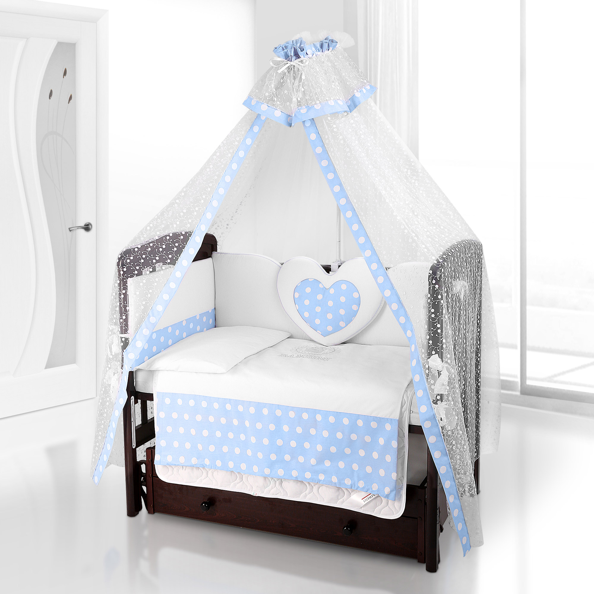 

Комплект постельного белья Beatrice Bambini Cuore Grande Anello (BIANCO BLU)