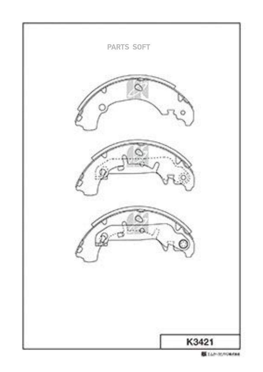 

Тормозные колодки Kashiyama барабанные задние K3421