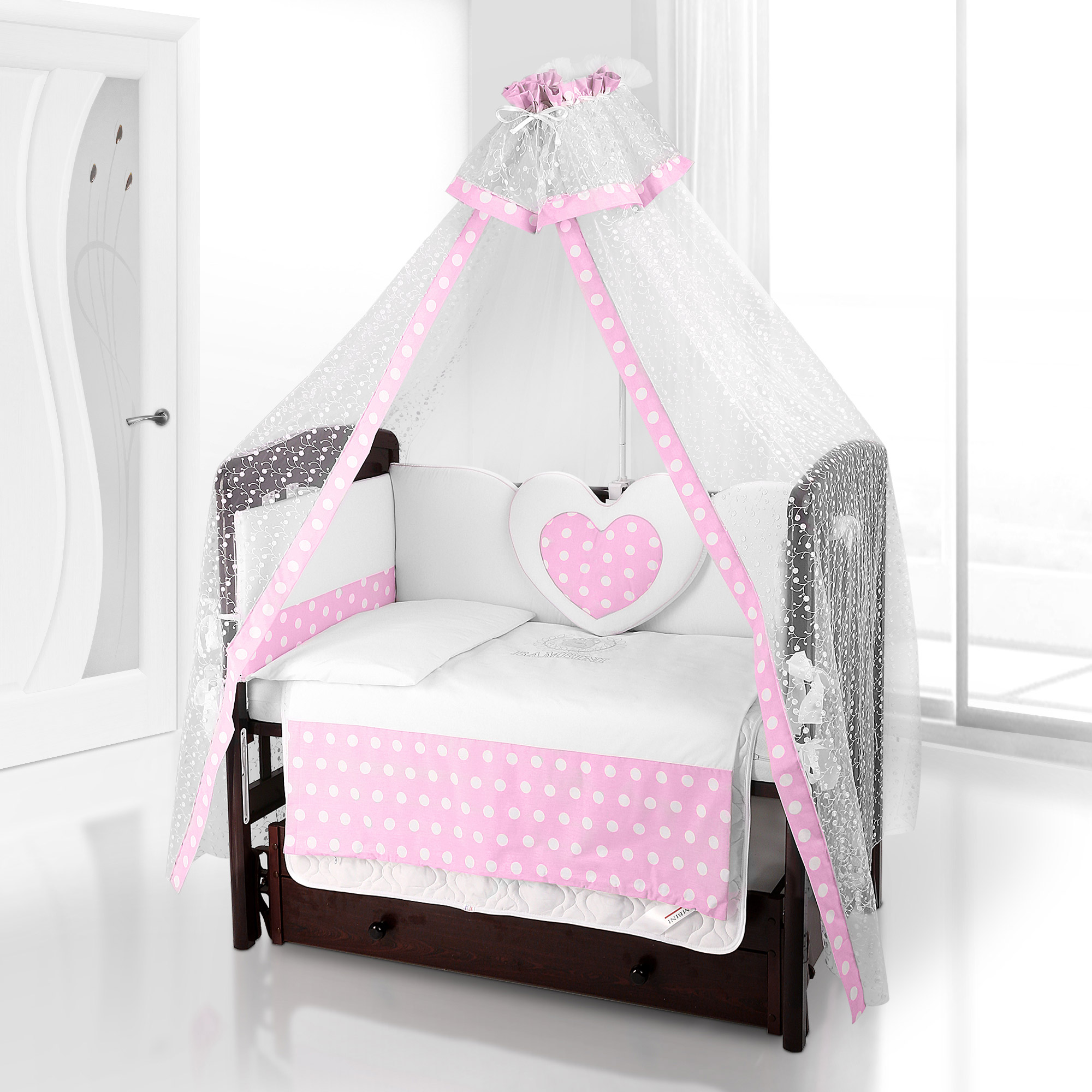 

Комплект постельного белья Beatrice Bambini Cuore Grande Anello (BIANCO ROSA)