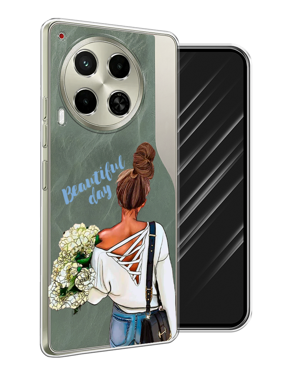 

Чехол Awog на Tecno Camon 30 5G "Beautiful day vector", Коричневый;белый;зеленый, 305550-1