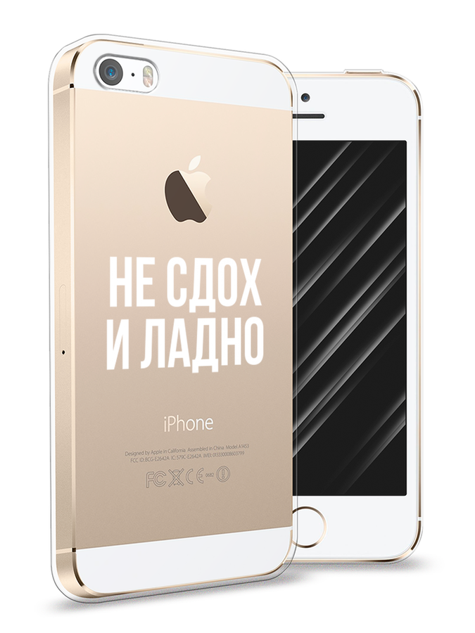 

Чехол Awog на Apple iPhone 5 / Айфон 5 "Не сдох и ладно", Разноцветный, 10350-6