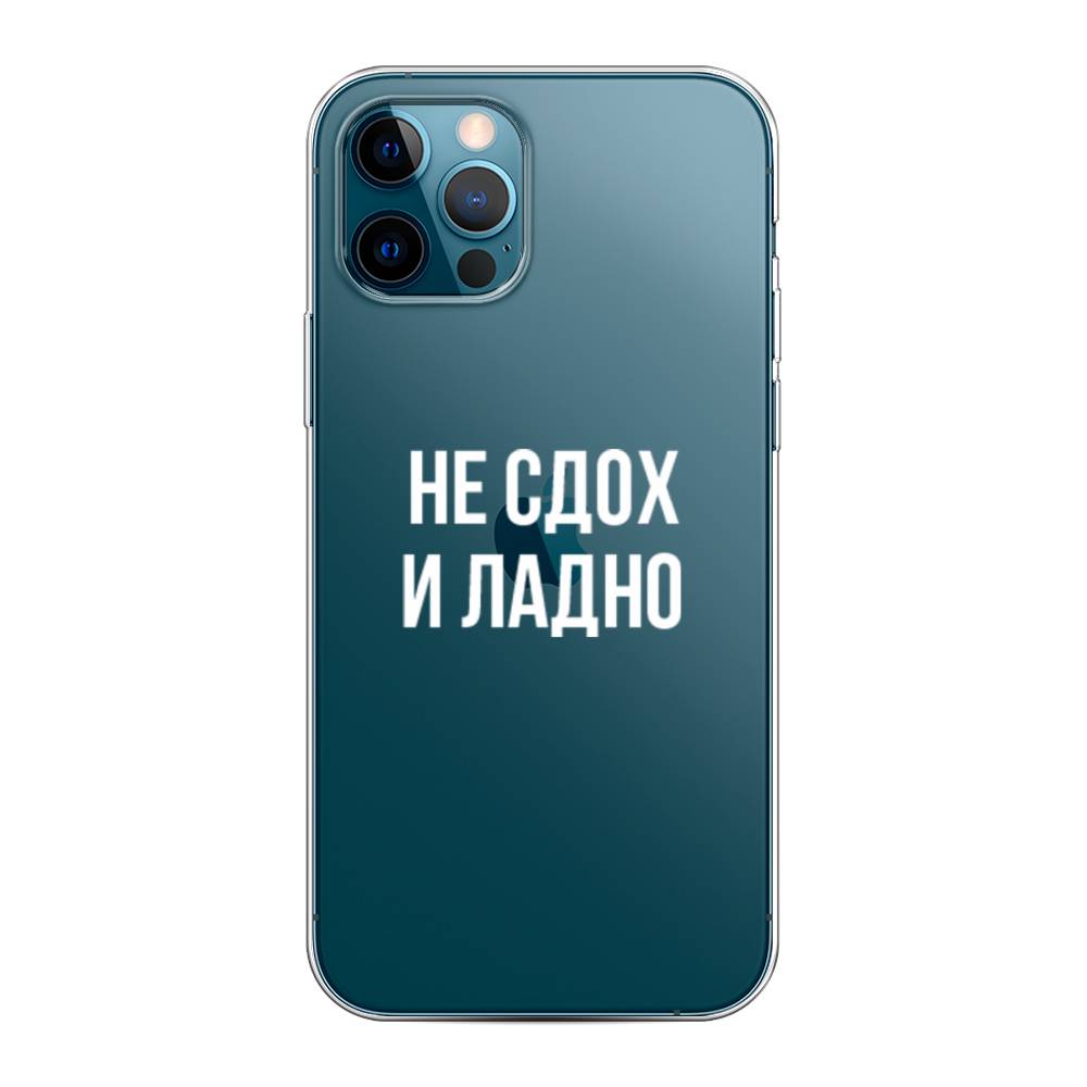 фото Силиконовый чехол "не сдох и ладно" на apple iphone 12 pro awog