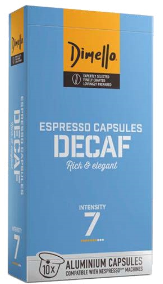 Кофе в капсулах Dimello Decaf без кофеина, 10 шт