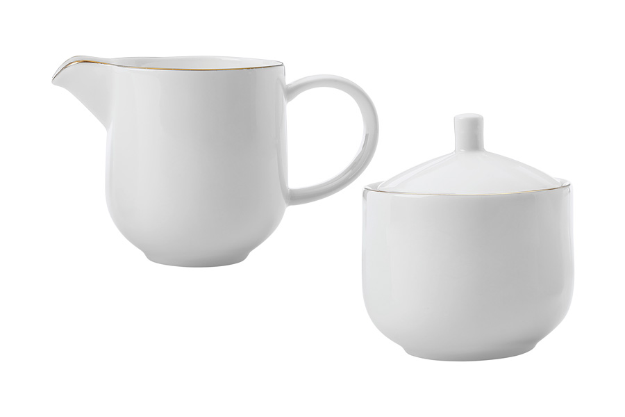 

Набор сахарница и молочник Maxwell & Williams Кашемир голд 0,25 л и 0,25 л MW583-EF0119, Белый