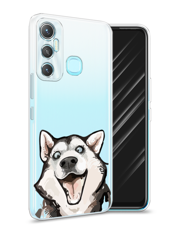 

Чехол Awog на Infinix HOT 11 64 GB "Радостный хаски", Разноцветный, 3100750-1