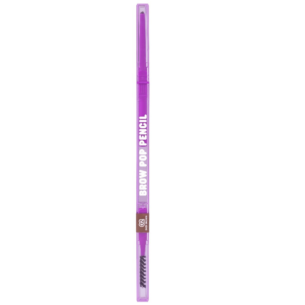 фото Карандаш для бровей автоматический beauty bomb brow pop pencil тон 02 baby brown