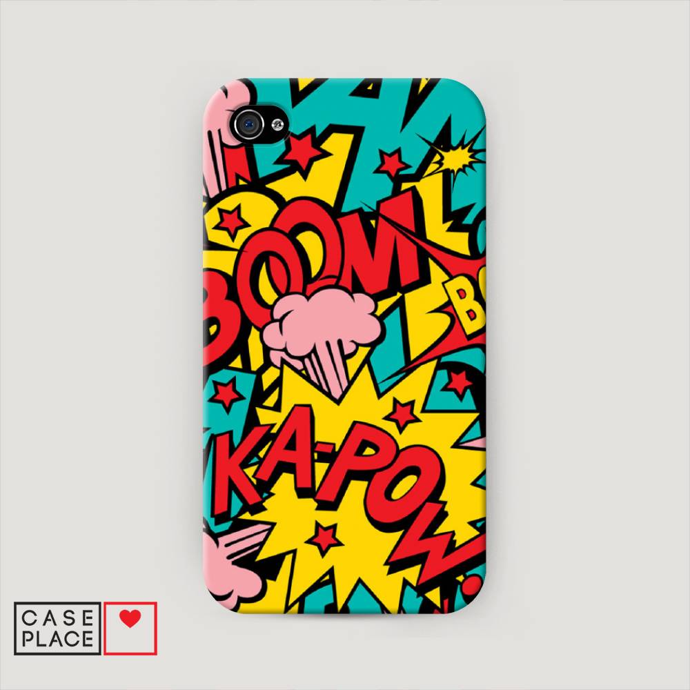 фото Пластиковый чехол "постер pop art" на apple iphone 4 awog