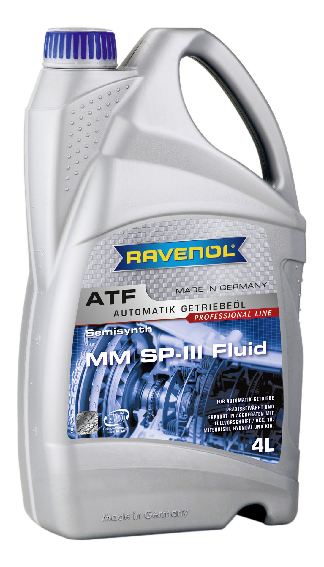 фото Трансмиссионное масло ravenol atf mm sp-iii fluid 4л 1212103-004-01-999