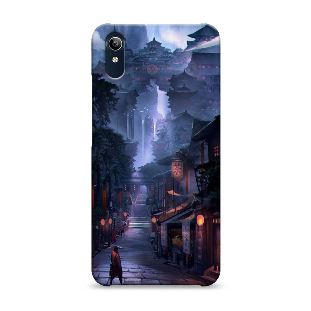 

Пластиковый чехол "Одинокий самурай" на Vivo Y91c, 262820-7