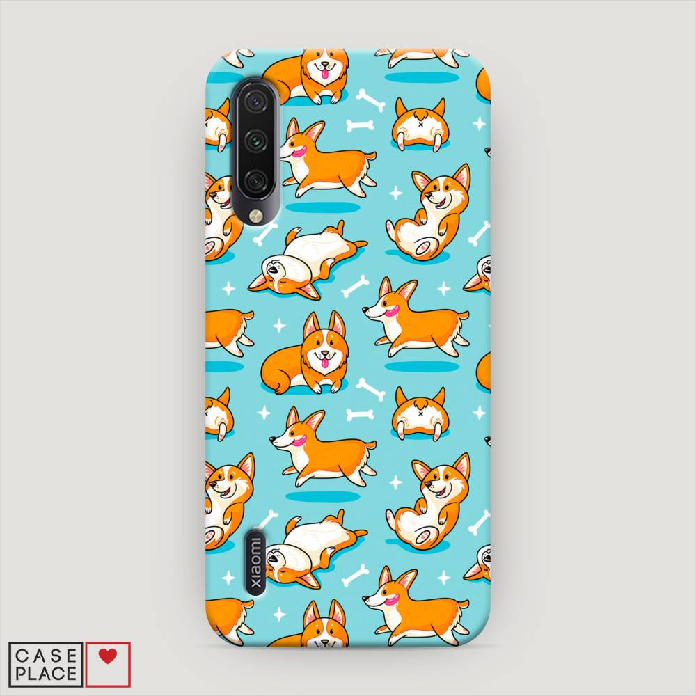 

Пластиковый чехол "Веселые корги" на Xiaomi Mi A3, 36020-1